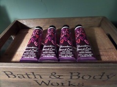 Lot of FOUR Bath & Body Works STRAWBERRY POUND CAKE Shea Butter Hand Creams NEW