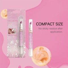 2-In-1Cuticle Oil Pusher Pen, Ceramic Cuticle Oil Cuticle Pusher Nail Oil Pen fo