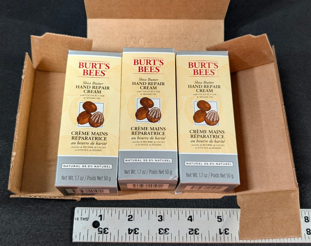 3 Tubes Burt’s Bees Shea Butter Hand Cream 1.7 oz EACH Brand New