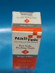 ( LOT OF 3 ) Nail Tek • For Soft Pelling Nails • RIDGE FILLER ~ 0.5 FL OZ EACH