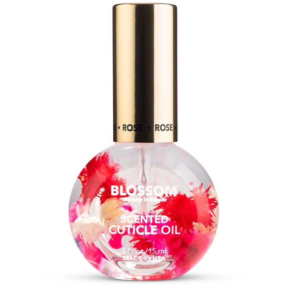 Blossom Scented Cuticle Oil (0.42 oz) infused with REAL flowers – made in USA (R