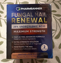 PHARMBANNER Fungal Nail Renewal Treatment Solution 25% Undecylenic Acid 2x15mL