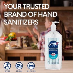 Germ-X Advanced Hand Sanitizer, 34 Fl Oz (1 33.8 (Pack of 1), Clear