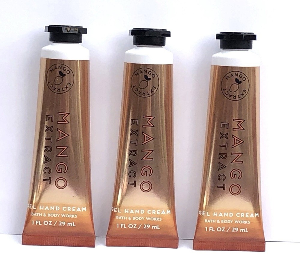 3-Pack Mango Extract NEW Gel Hand Cream 1 oz Bath & Body Works