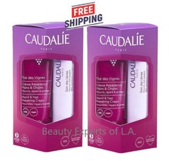 2 DUO Caudalie Thé des Vignes Hand & Nail Repairing Cream 30ml + Lip Stick 4.5g
