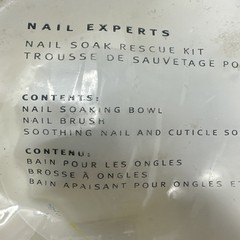 Avon Nail Experts Soothing Nail Cuticle Soak Rescue Kit Bowl Brush DISCONTINUED
