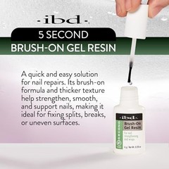 IBD 5 Second Brush On Nail Glue Gel Resin – 0.20 Fl Oz (Pack of 3),