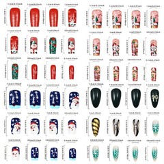 Holiday Glamours Press On Nail Featuring Jelly Adhesive Pads And Nail File Kit