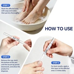 Toenail Fungus Pen with 25% Undecylenic Acid 1 Fl Oz (Pack of 1), transparent