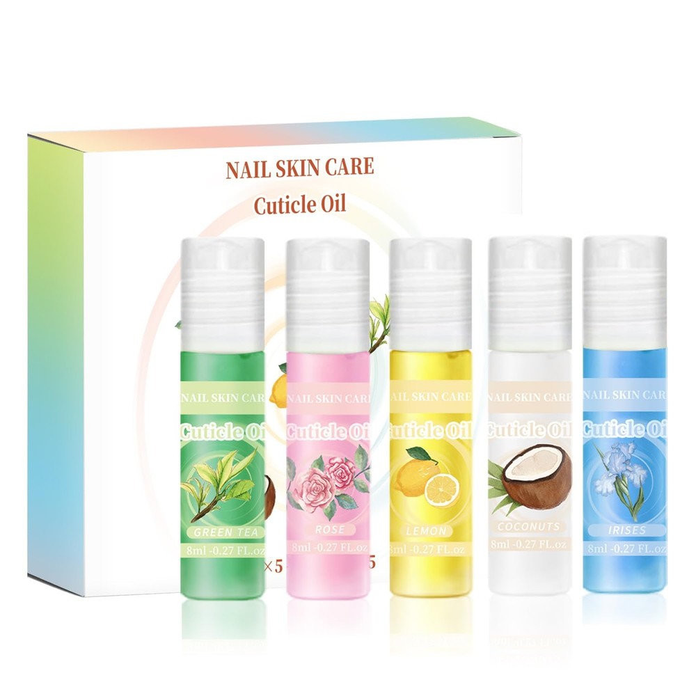 finger secret 8ml Cuticle Oil Pen (5PCS) Scent,cuticle oil moisturizing 1SET