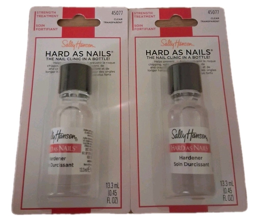Two New Sally Hansen Hard as Nails Strength Treatment, Clear Nail Treatments