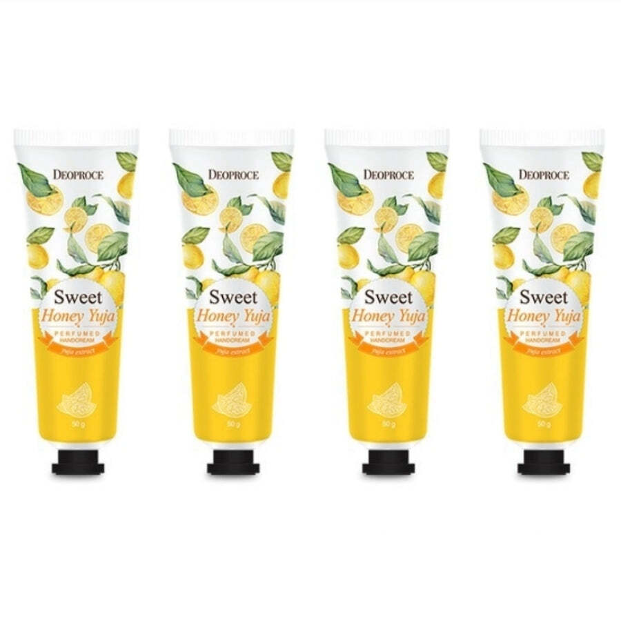 Deoproce Perfumed Hand Cream Sweet Honey Yuja 50g*4Pcs – FREE SHIPPING
