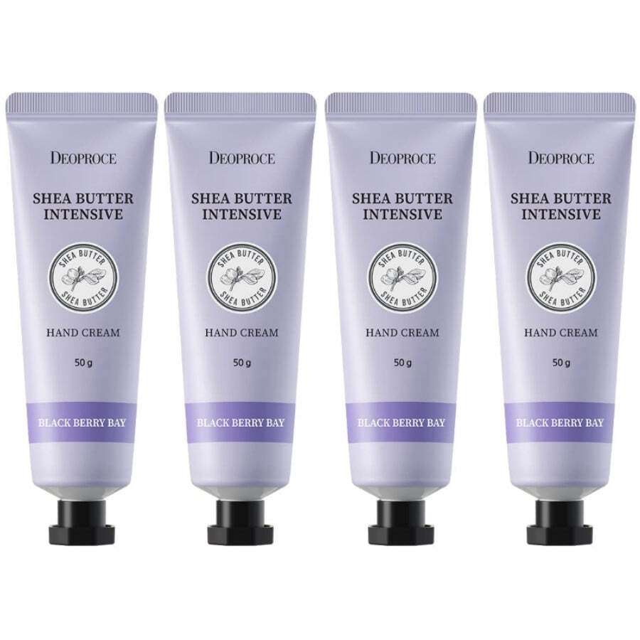 Deoproce Shea Butter Intensive Hand Cream Black Berry Bay 50g*4Pcs – FREE SHIP