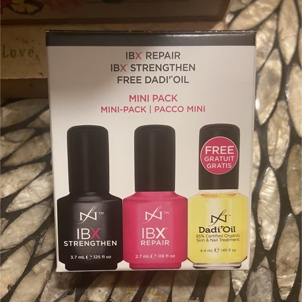 IBX Strengthen Repair Mini Pack Nail Strengthener Jojoba Avocado Oil