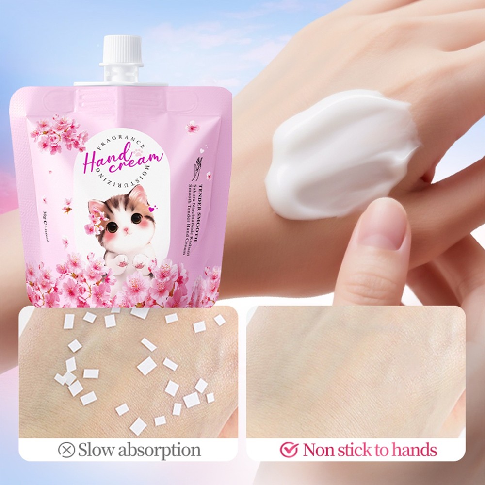 5Pcs Brightening And Smooth Hand Cream Fast-Absorbing Hand Lotion Hydrating