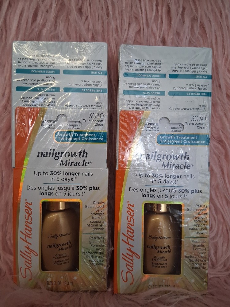 4x Sally Hansen Nail Growth Miracle Growth Treatment 3030 Clear *NIB*