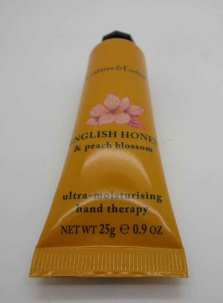 ENGLISH HONEY & PEACH BLOSSOM Crabtree & Evelyn Purse Sz Hand 0.9 oz Made in US