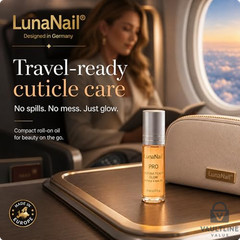 LunaNail Verona Peach Glow Cuticle Oil Roll-On Serum 11ml
