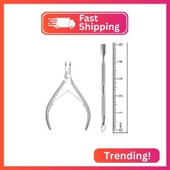Cuticle Trimmer with Cuticle Pusher – Cuticle Remover Cuticle Nipper Professiona
