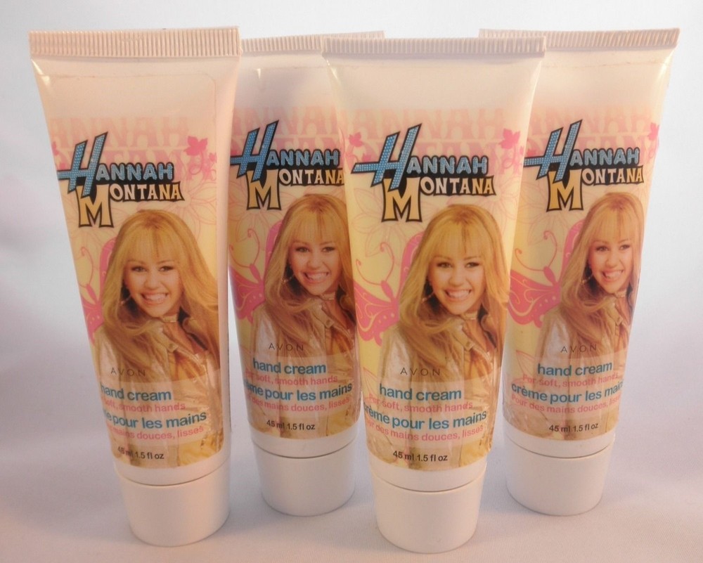 AVON Hannah Montana Hand Cream – Purse Size – 1.5 fl oz – Lot of 4 – NEW