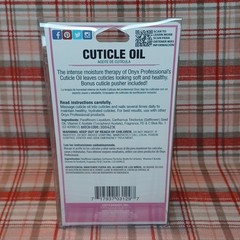 Onyx Professional Cuticle Oil With Cuticle Pusher 03129 0.35 Fl. Oz 10 Ml.