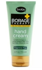 ShiKai Borage Therapy Hand Cream Fragrance Gluten Free 2.5oz Cream heal Dry Skin
