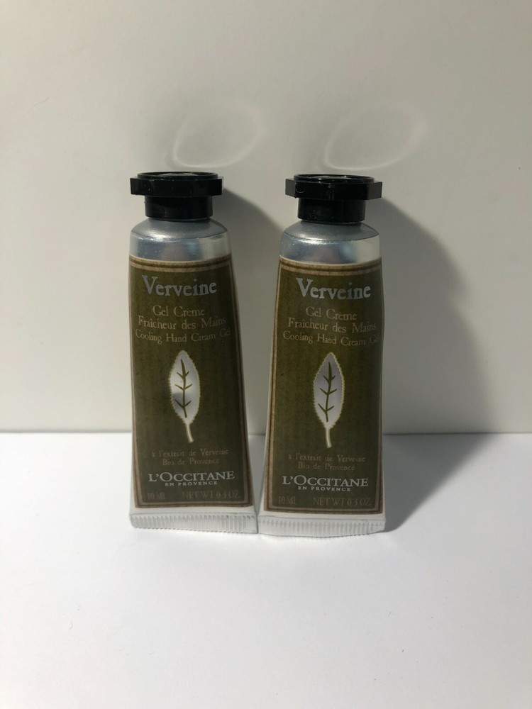 2 X L’occitane VERVEINE Cooling Hand Cream Gel (Travel Size) 0.3oz/EA