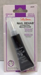 Sally Hansen Nail Rehab Charcoal Resurfacer, 0.4 FL OZ, Lot of 3, Free Shipping