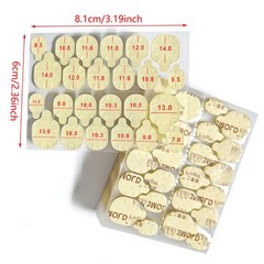 Double-Sided Adhesive Stickers False Nail Decals Glue Tape Tips Nail Sticker