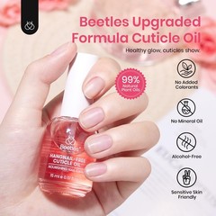 Beetles Cuticle Oil for Nail & 0.5 Fl Oz (Pack of 1), Rose Smell