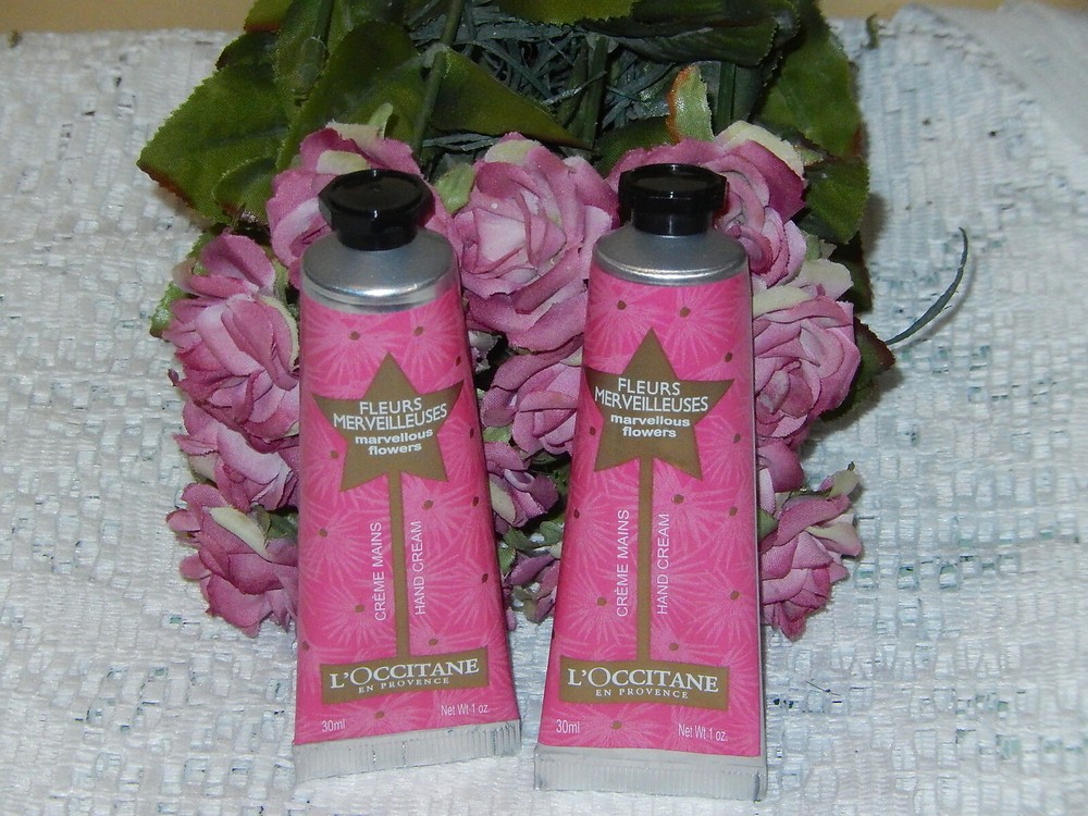 L’OCCITANE Lot of 2 Marvellous Flowers~Fruit,Peony, Rose Scented LE Hand Creams