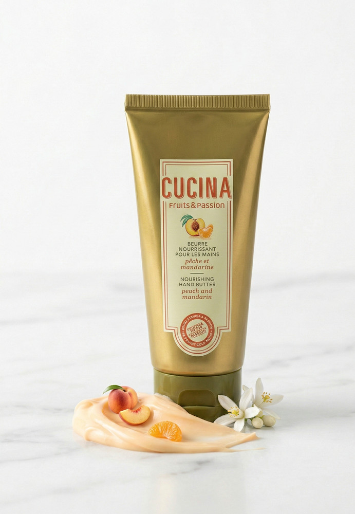 Fruits & Passion Cucina Peach and Mandarin Nourishing Hand Butter 2 Oz