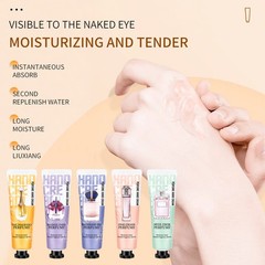 5pcs Hand Moisturizer Refreshing Perfume Hand Cream Set Smoothing Skin
