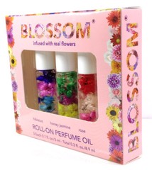 Blue Cross – Blossom – Roll-On Perfume Oil Kit – 3 x 0.1oz