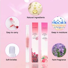 6Pcs Cuticle Oil for Nails, Pen 0.5 Fl Oz (Pack of 2), clear