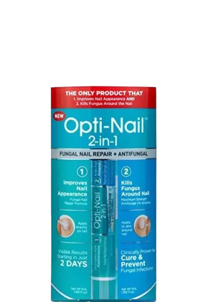 Opti-Nail 2-in-1 Fungal Nail Repair Plus Antifungal, Improves Nail Appearance
