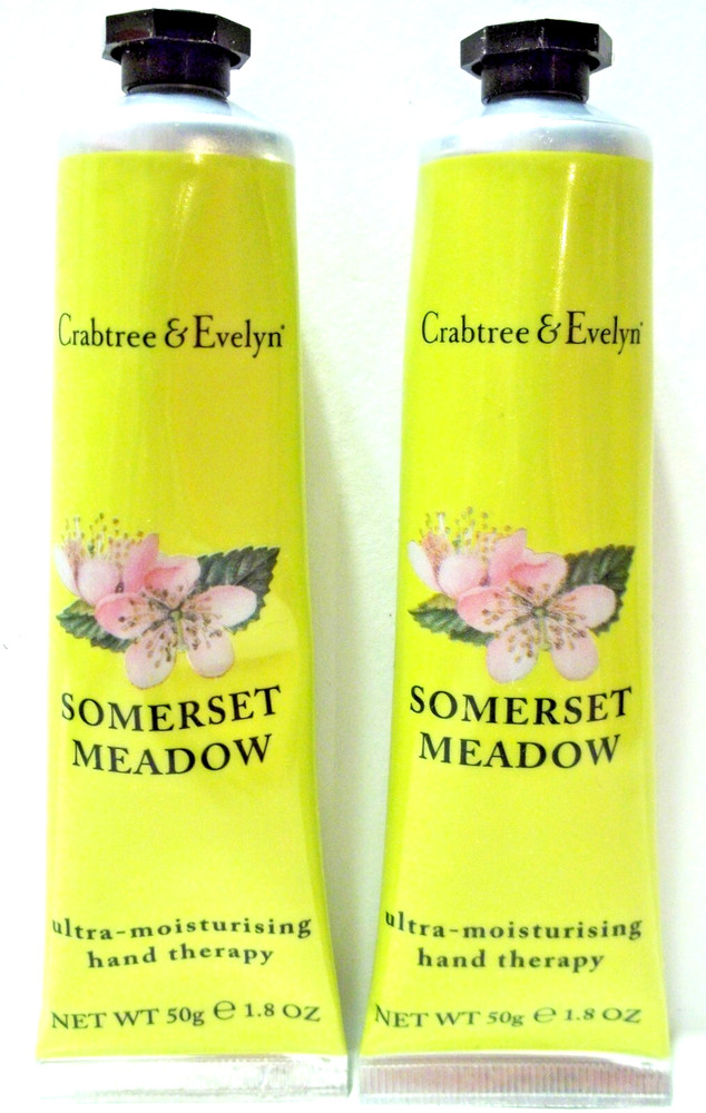 Crabtree & Evelyn SOMERSET MEADOW Moisturising Hand Therapy 1.8 oz/50 g, NEW X 2
