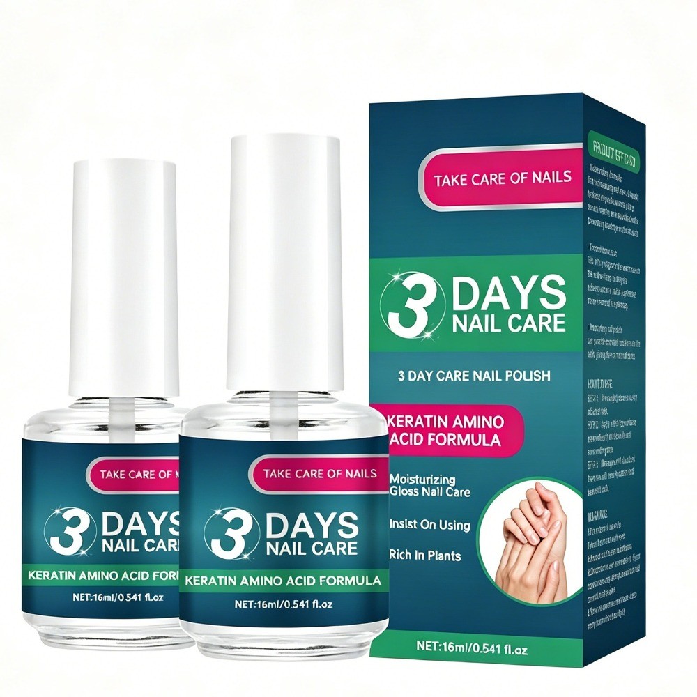 3Days Fast Acting Nail Treatment 2Pcs Nutritious Oil Fix Dry Brittle Weak Nails