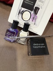 Deborah Lippmann Cuticle Lab Set Oil Cream Coconut Jojoba Raspberry Shea