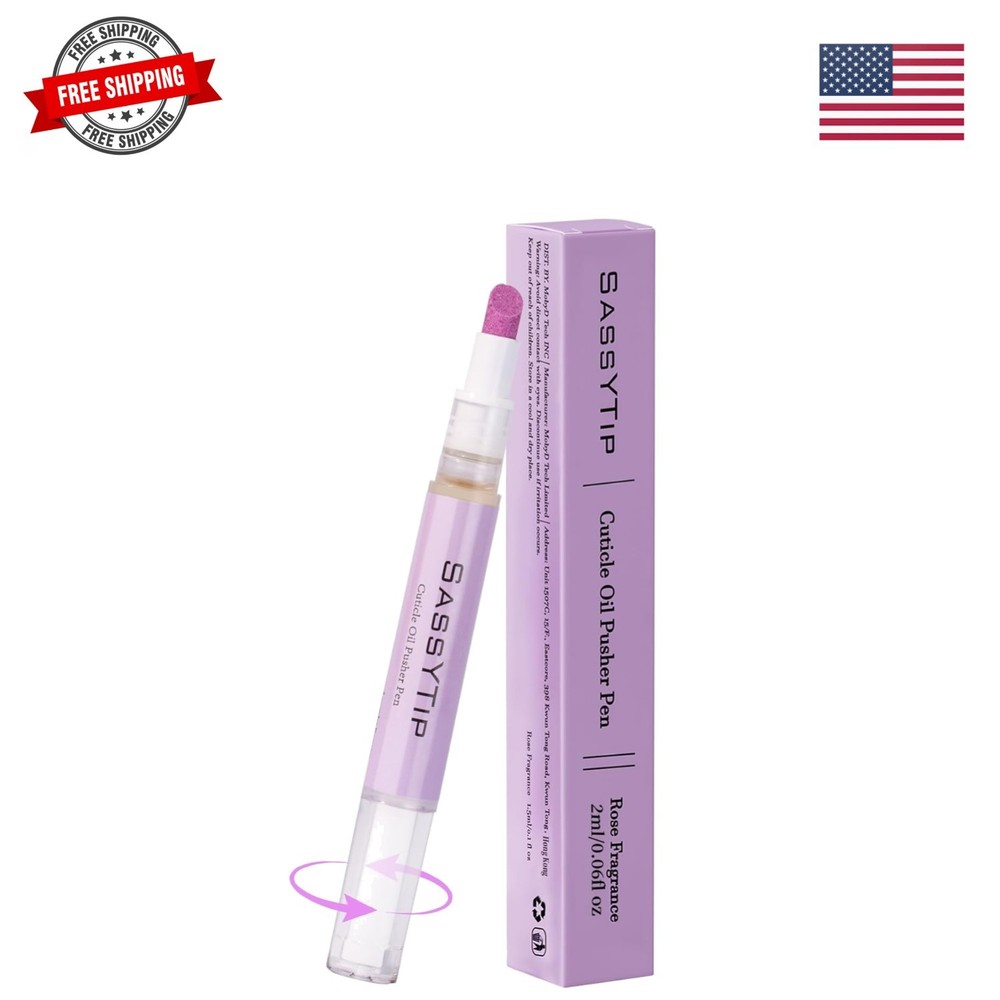 Ceramic Cuticle Pusher & Oil Pen, 2ml Rose/Lavender/Fragrance Free Scented Na…