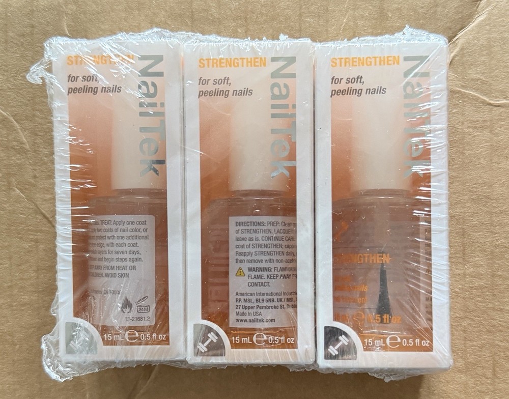 Nail Tek Formula 2 Nail Strengthener 0.5oz 3-Pack Sealed