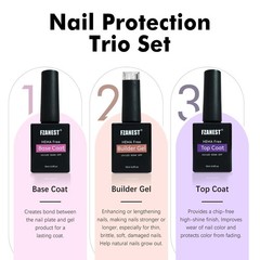 FZANEST Hema-free Builder with 0.25 Fl Oz (Pack of 2), Top Base Set
