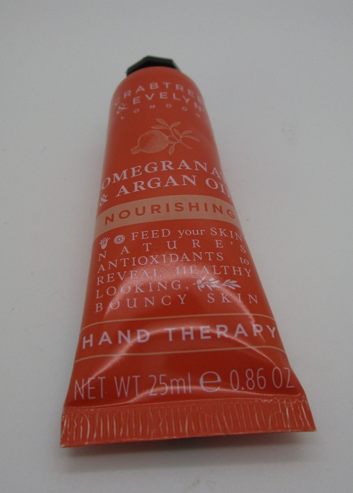 POMEGRANATE & ARGAN OIL Crabtree & Evelyn Purse Sz Hand 0.86 oz Made in US