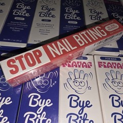 FIAYAF Nail-Aid BYE BITE Anti Stop Nail Biting Kids Day & Night 20 Boxes NEW