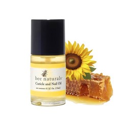 Bee Naturals Nail & Cuticle Oil 0.5 oz – Heals Fl Oz (Pack of 1), yellow