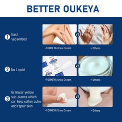 OUKEYA Urea Cream 40 Percent Tube 3 Oz, 3 Ounce (Pack of 3), 3