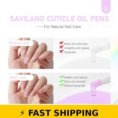 SAVILAND 6PCS Cuticle Oil Pen with Vitamin E for Nail Care