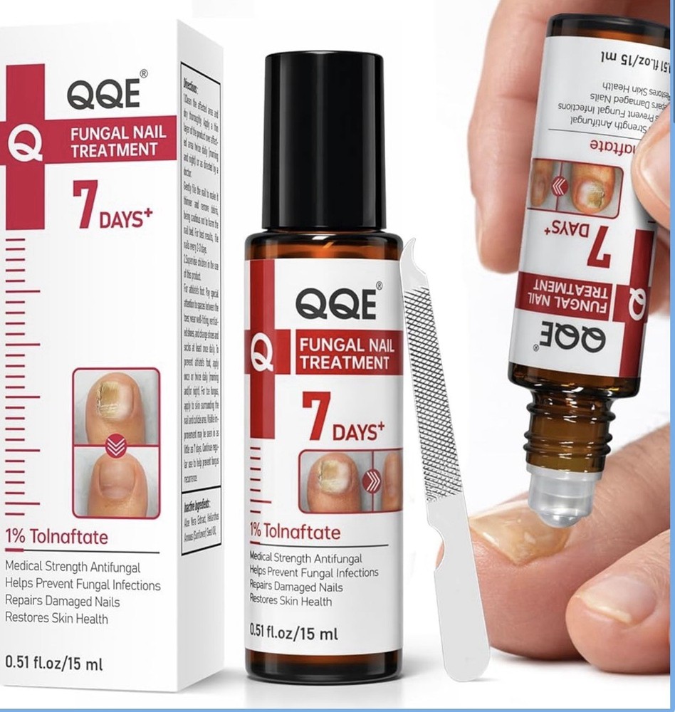 QQE Fungal Nail Treatment 7 Days+ Cream 1% Tolnaftate 0.51 fl oz / 15 ml