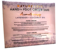 Nature Love Aromatherapy Hand & Foot Cream Set Lavender Coconut Oil 4oz NEW