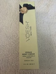 Voesh Velvet Luxe Vegan Body & Hand Cream Lotion Green Tea 3 oz NIB New